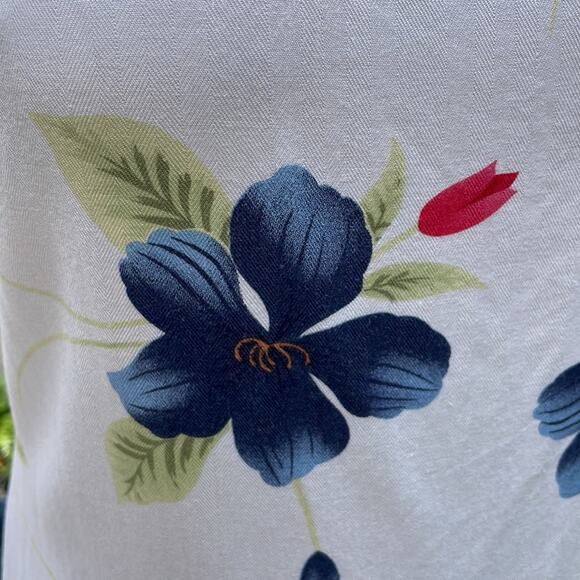 La Cabana Tropical Hawaiian Floral V-Neck Sleeveless Dress Women's Size Small - Picture 11 of 11